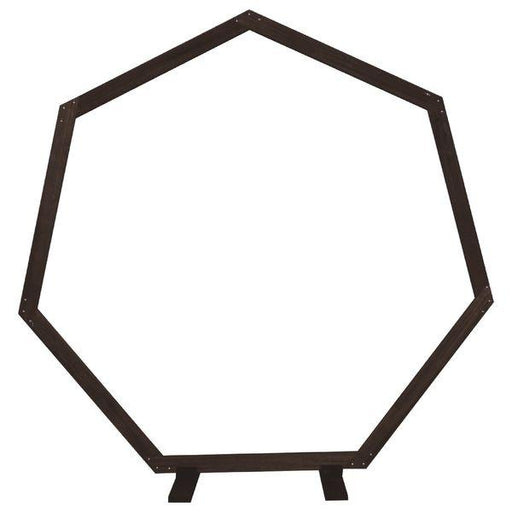 Brown Wooden Heptagon Arch (223cm) - Lost Land Interiors