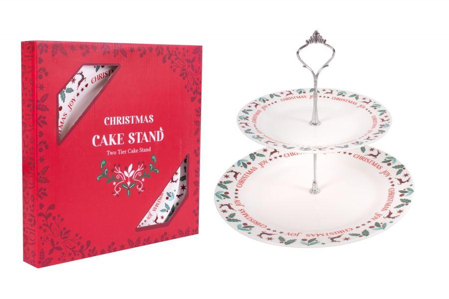 Christmas Joy Cake Stand - Lost Land Interiors