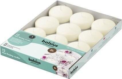 Bolsius Maxi Ivory Floating Candles (x12) - Lost Land Interiors