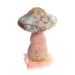 Sage Green & Pink Embroidered Mushroom (11cm) - Lost Land Interiors