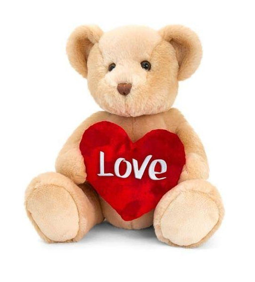 Brown Chester Bear With Heart (25cm) - Lost Land Interiors