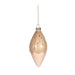 Pink Drop Glass Bauble with Glitter Drops (H12.5cm) - Lost Land Interiors
