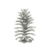 Silver Hanging Pine Cone Decoration (H12cm) - Lost Land Interiors