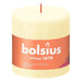 Butter Yellow Bolsius Rustic Shine Pillar Candle (100 x 100mm) - Lost Land Interiors