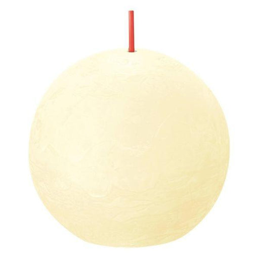Butter Yellow Bolsius Rustic Shine Ball Candle (76mm) - Lost Land Interiors