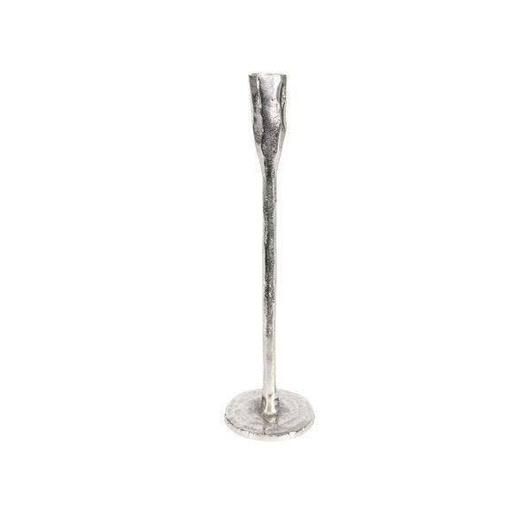 Organic Covent Garden Candle Stick Raw Silver (H32cm) - Lost Land Interiors