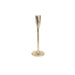 Organic Covent Garden Candle Stick Raw Bright Gold (H20cm) - Lost Land Interiors