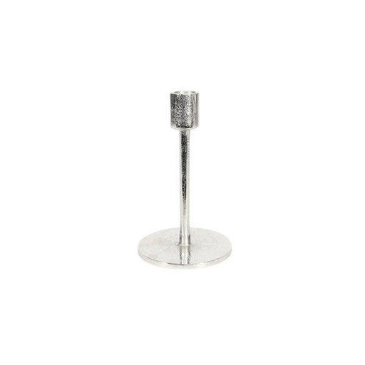 Tulip Covent Garden Candle Stick Raw Silver (H16cm) - Lost Land Interiors