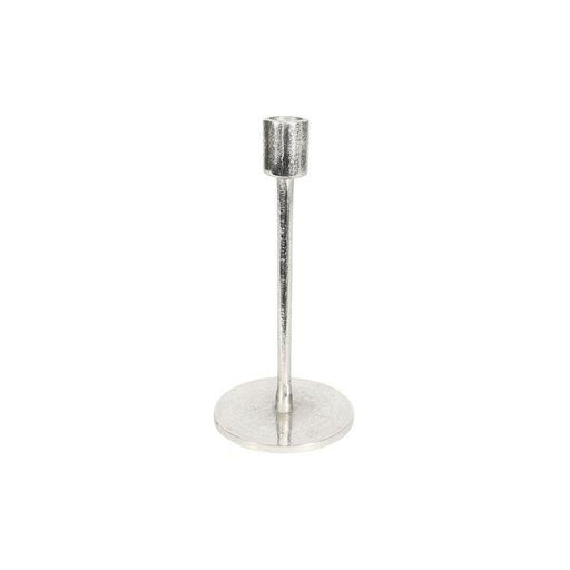 Tulip Covent Garden Candle Stick Raw Silver (H21cm) - Lost Land Interiors