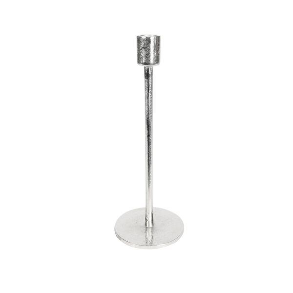 Tulip Covent Garden Candle Stick Raw Silver (H27cm) - Lost Land Interiors