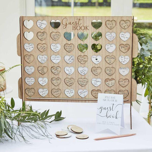 Four In A Row Wedding Guest Book Alternative - Lost Land Interiors