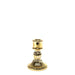 Paloma Candlestick -Electroplate Gold Glass (10.5cm) - Lost Land Interiors
