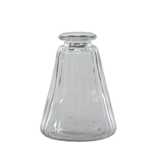 Pyramid Bottle (10cm) Glass Vintage Style Bottle - Lost Land Interiors