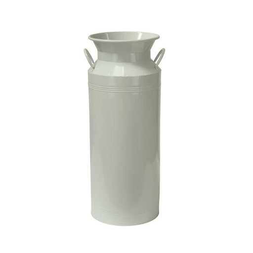 Large White Churn Vase (60cm) Vintage Farmhouse Style Milk Jug - Lost Land Interiors