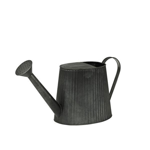 Metal Charcoal Watering Can Planter (20cm) Vintage Farmhouse Style Watering Can - Lost Land Interiors