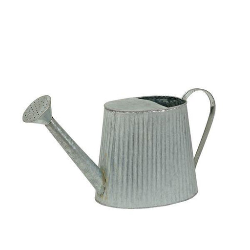 Silver Metal Watering Can Planter (20cm) Vintage Farmhouse Style Watering Can - Lost Land Interiors