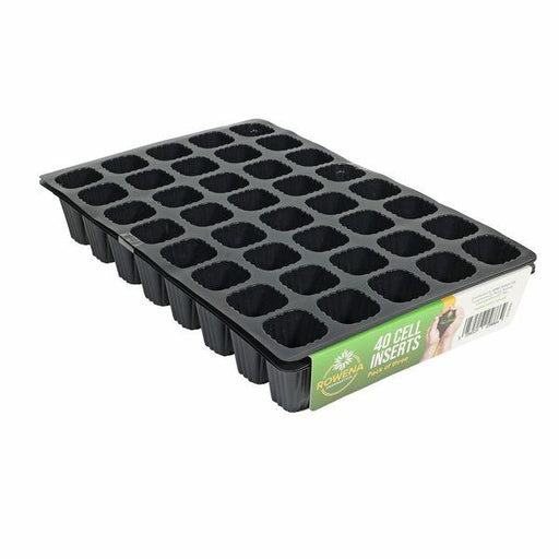 40 Black Cell Inserts (pack of 3) Garden Seed Potting Trays - Lost Land Interiors