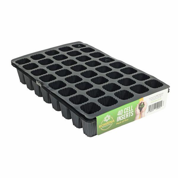 40 Black Cell Inserts (pack of 5)Garden Seed Potting Trays - Lost Land Interiors