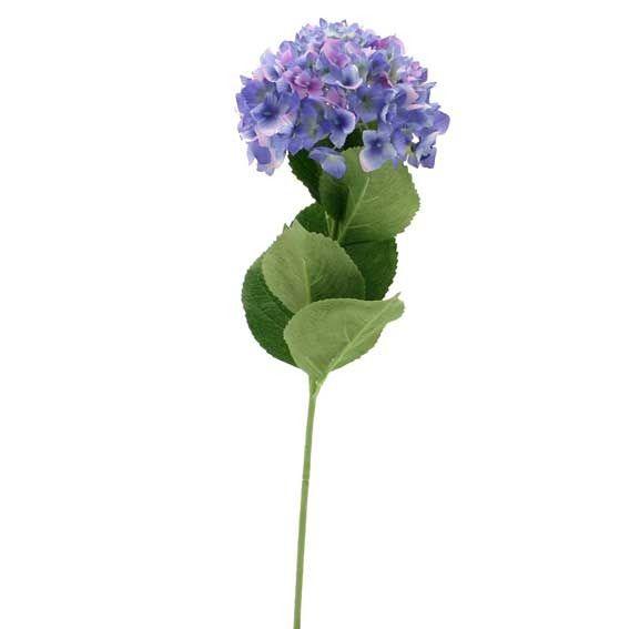 Hydrangea Blue Artificial Silk Flowers - Lost Land Interiors