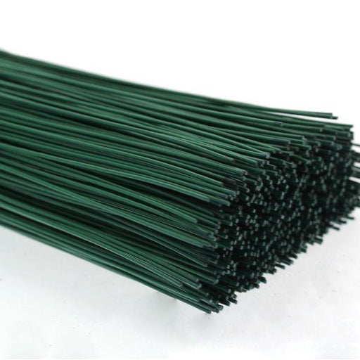 Green Stub Wire (24g x 12inch) Florist Wire - Lost Land Interiors
