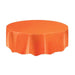 Orange Round Plastic Table Cover - Lost Land Interiors