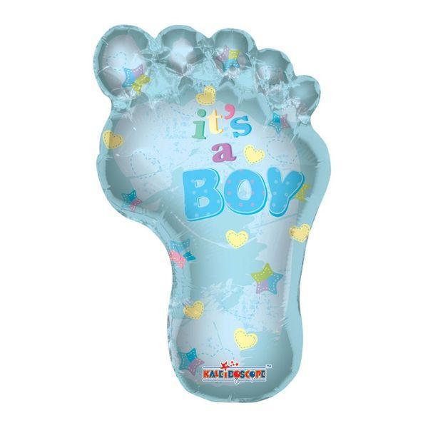 Baby Boy Footprint Foil Balloon - Lost Land Interiors