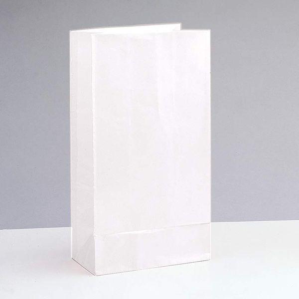 12 x White Paper Party Bag 10 x 5 inches - Lost Land Interiors