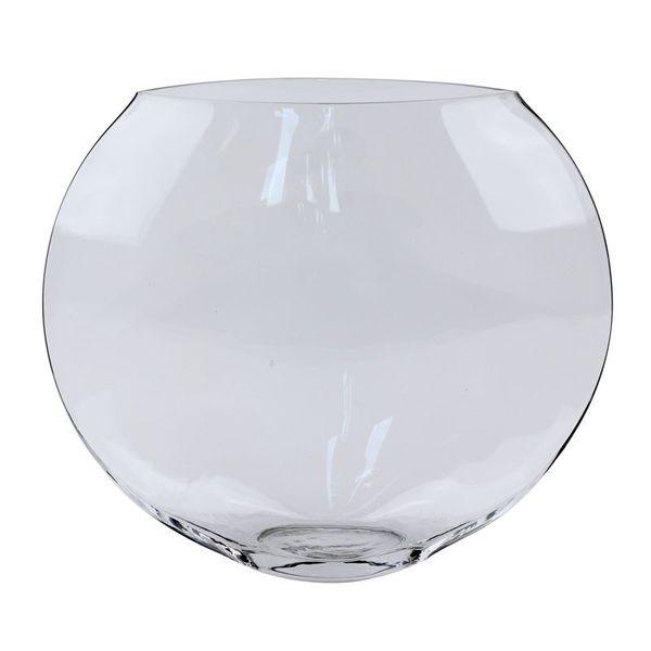 Flattened Bubble Ball Glass Bowl Fishbowl - Lost Land Interiors