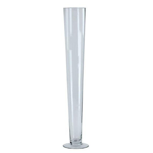 68cm Conic Vase Glass Tall vase - Lost Land Interiors