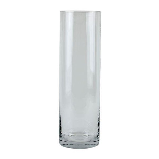 Tall Glass Cylinder Vase 40cm Flower Vase  Clear Glass - Lost Land Interiors