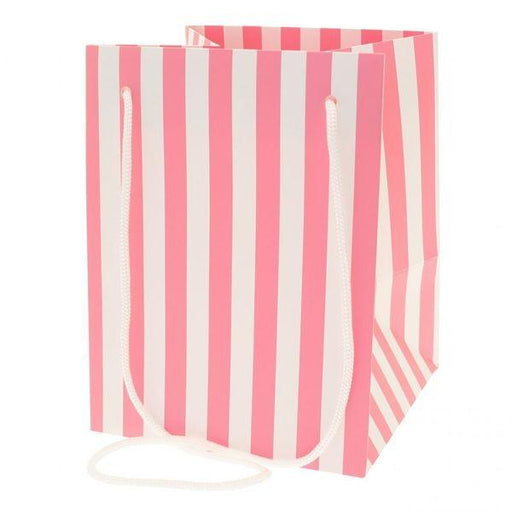 10 x Baby Pink Candy Stripe Hand Tied Bag - Lost Land Interiors