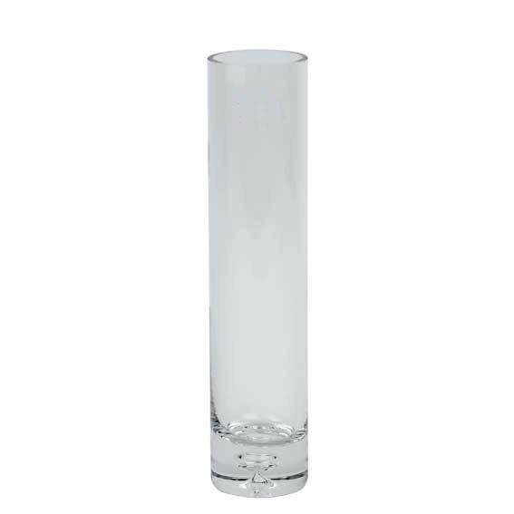Cylinder Bud Vase with Bubble Glass Vase - Lost Land Interiors