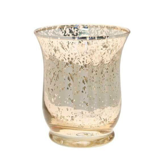 Shiny Speckle Champagne Hurricane Vase - Lost Land Interiors