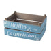 Blue Drinks Crate Vintage Style Wooden Crate - Lost Land Interiors