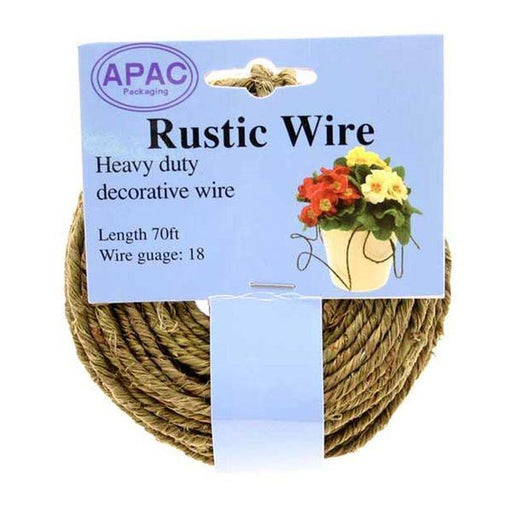 Green Rustic Wire Craft and Florist Wire 21m / 70FT - Lost Land Interiors