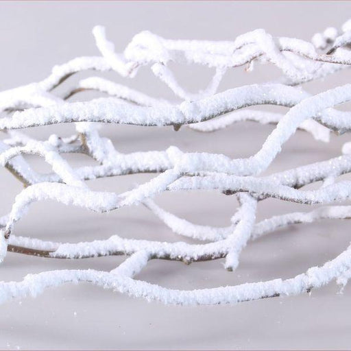 104cm Twig Branches With Frosted Snow - Lost Land Interiors