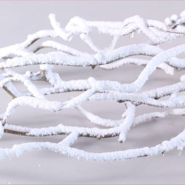 104cm Twig Branches With Frosted Snow - Lost Land Interiors
