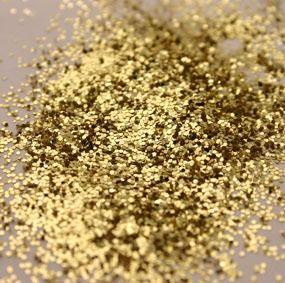 Gold Glitter 100g Bottle with Sprinkle Top - Lost Land Interiors