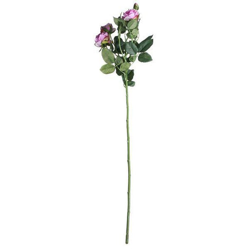 Camelot Garden Rose Spray Lavender Artificial Silk Flowers - Lost Land Interiors
