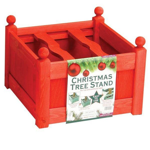 AFK Large Christmas Tree Stand - Red Stain - Lost Land Interiors