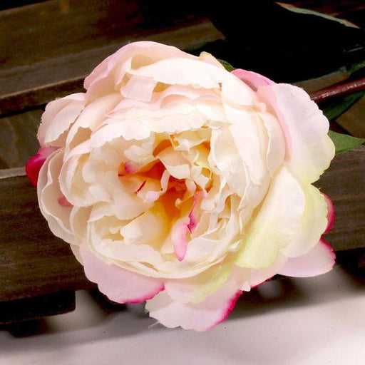 Single Peony Cerise 68cm Artificial Peonies Silk Flowers - Lost Land Interiors