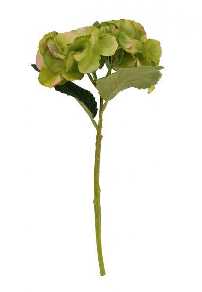 Green Hydrangea Pick Artificial Silk Flowers - Lost Land Interiors