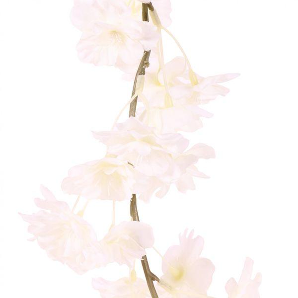 Long  2.1m White Blossom Garland Artificial Blossom Flowers - Lost Land Interiors