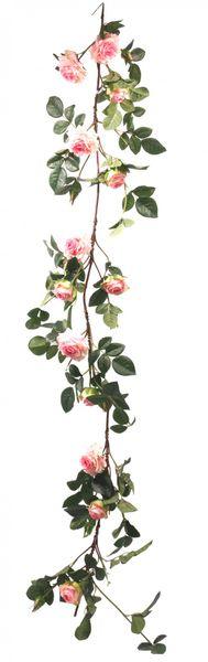Luxury Pink Rose Garland 1.8m - Lost Land Interiors