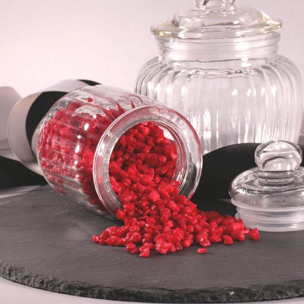 750 Gram Jar of Red Pebbles - Lost Land Interiors