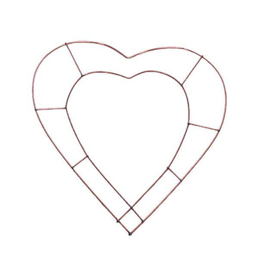 20 x Open Heart Wire Frame (12 Inch) - Lost Land Interiors