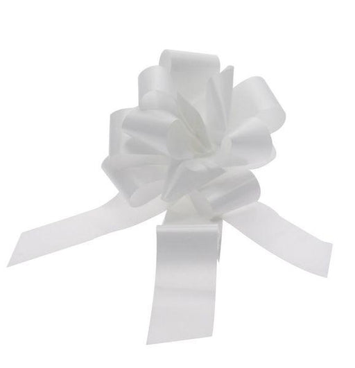 White Wedding Car Ribbon & 3 x Bows - Lost Land Interiors