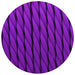 Purple color 3 Core Twisted Electric Cable covered fabric 0.75mm~3042 - Lost Land Interiors