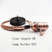 Fabric Flax Lamp Holder Pendant~3139 - Lost Land Interiors