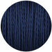 5m Dark Blue 2 Core Twisted Electric Fabric 0.75mm Cable~1756 - Lost Land Interiors